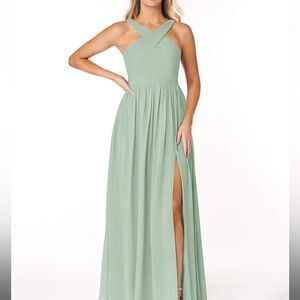 Bridesmaid AZAZIE ELVIRA, Size 12, COLOR: AGAVE